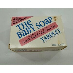 Yardley of London The Baby Soap Baby 4.25 oz White Bar Soap Vintage Box